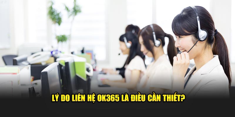 Lý do vì sao người chơi nên liên hệ OK365